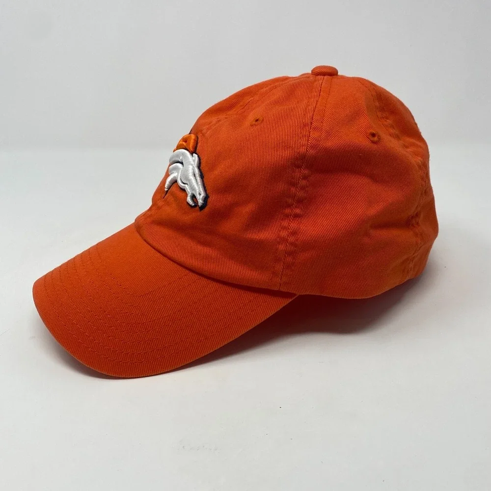 Denver Broncos NFL Cap Orange Embroidered Logo Dad Hat Medium‎